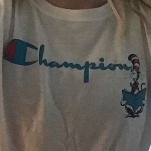 CHAMPION CAT IN THE HAT TEE